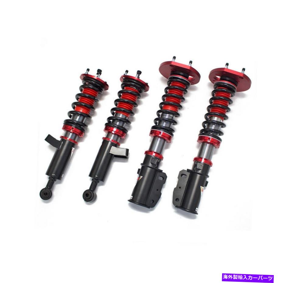 サスペンション 12ピースサスペンションコントロールアームコイルコイルスプリングリンク Godspeed GSP Maxx Coilovers Lowering Suspension kit for Subaru Impreza WRX 02-07【並行輸入品】