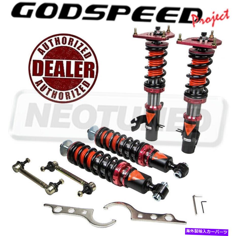 サスペンション ミニクーパーS 02-06 R53 Godspeed Maxxコイルオーバーサスペンションキャンバープレートキット FOR MINI COOPER S 02-06 R53 GODSPEED MAXX COILOVERS SUSPENSION CAMBER PLATE KIT【並行輸入品】