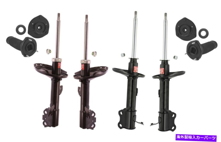 サスペンション 49151-60010 4Set Toyota KYB Front and Rear Suspension Struts and Mounts Kit For Toyota Highlander AWD【並行輸入品】