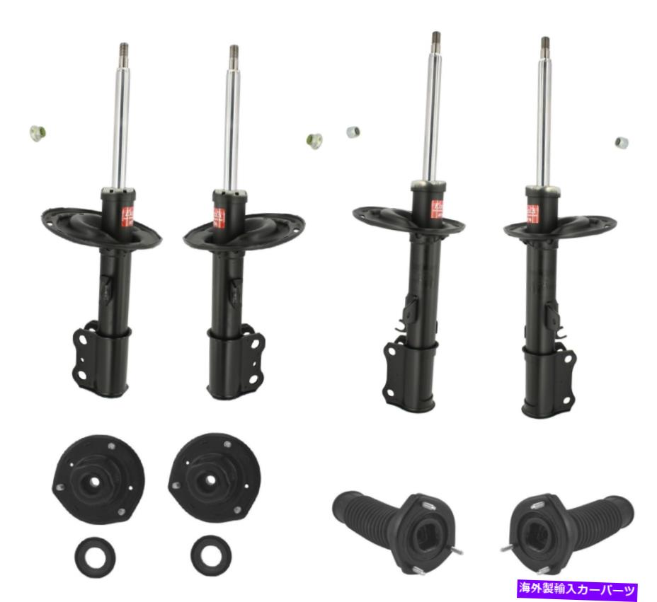 サスペンション 2010-2013メルセデスE35 KYB Front and Rear Suspension Struts and Mounts Kit For Toyota Avalon 2004【並行輸入品】