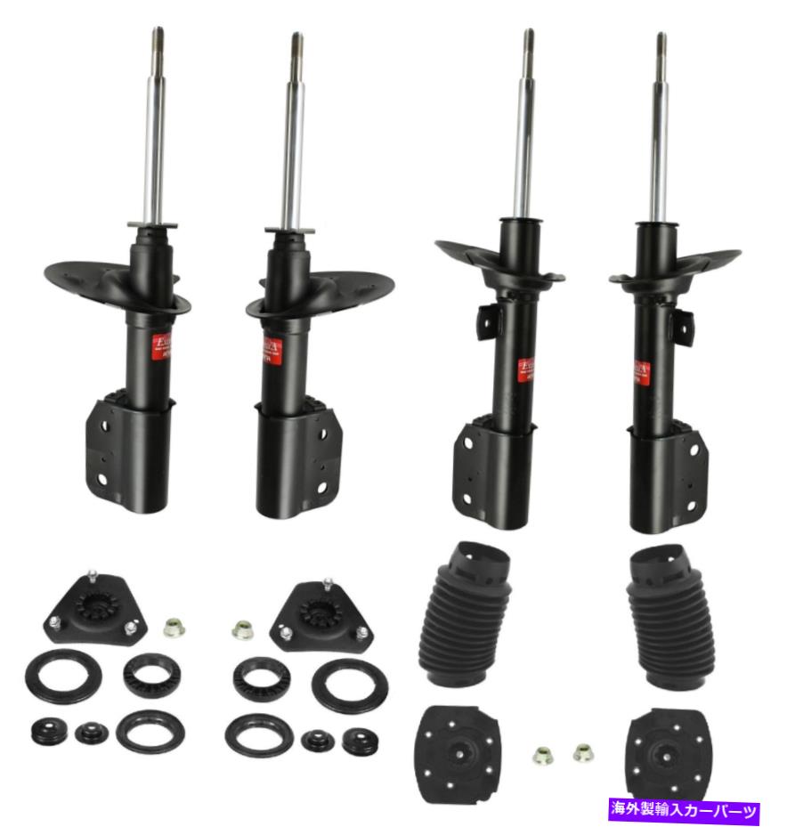 サスペンション シボレーベルシボレーベルエアの4ムーグサスペンションサスペンションアームジョイント KYB Front and Rear Suspension Struts and Mounts Kit For Chevy Impala 2004-2005【並行輸入品】