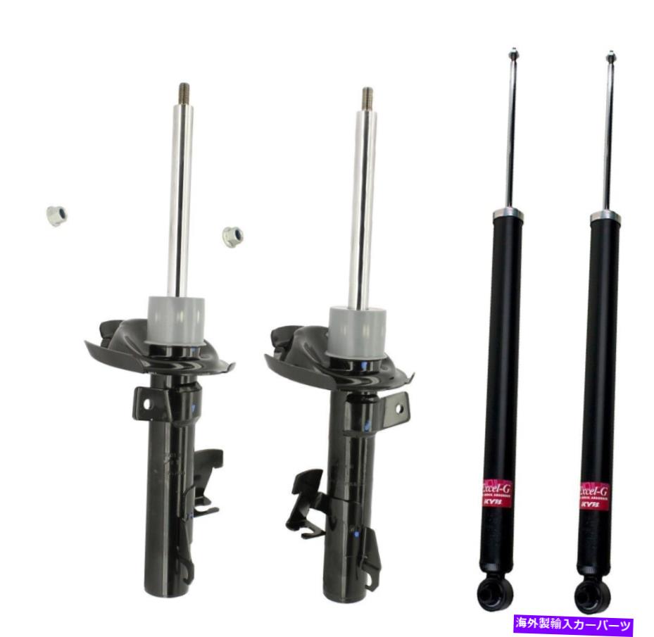 サスペンション ペアセット2フロントロウアップコントロールx166 W166 GL350用Mevotech KYB Front & Rear Suspension Strut Shock Absorbers Kit for Mazda 3 04-09 5 06-15【並行輸入品】