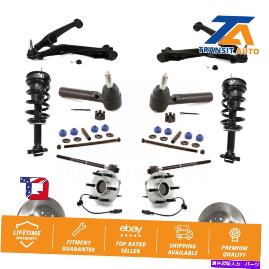 サスペンション シボレータホGMC 1500用のフロントローターブレーキパッドベアリングサスペンションキット（15pc） Front Rotor Brake Pad Bearing Suspension Kit (15Pc) For Chevrolet Tahoe GMC 1500【並行輸入品】