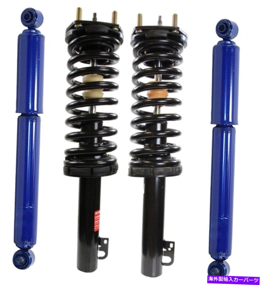 サスペンション エアサスペンション-4マティックリア右右4J-2004S Monroe Front Strut Coil Springs Rear Shock Absorbers Kit For Jeep Grand Cherokee【並行輸入品】