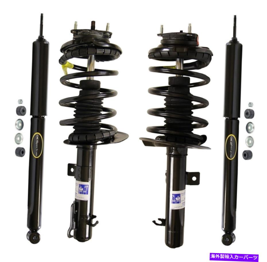 サスペンション フロント7 pc ps36790-ab partsterr suspe Monroe Front Strut Coil Springs & Rear Shock Absorbers Kit For Ford Focus 06-07【並行輸入品】