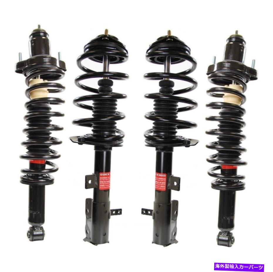 サスペンション ランドローバー2003-2005 oem Monroe Front & Rear Quick-Strut Complete Coil Spring Kit For Jeep Patriot FWD【並行輸入品】