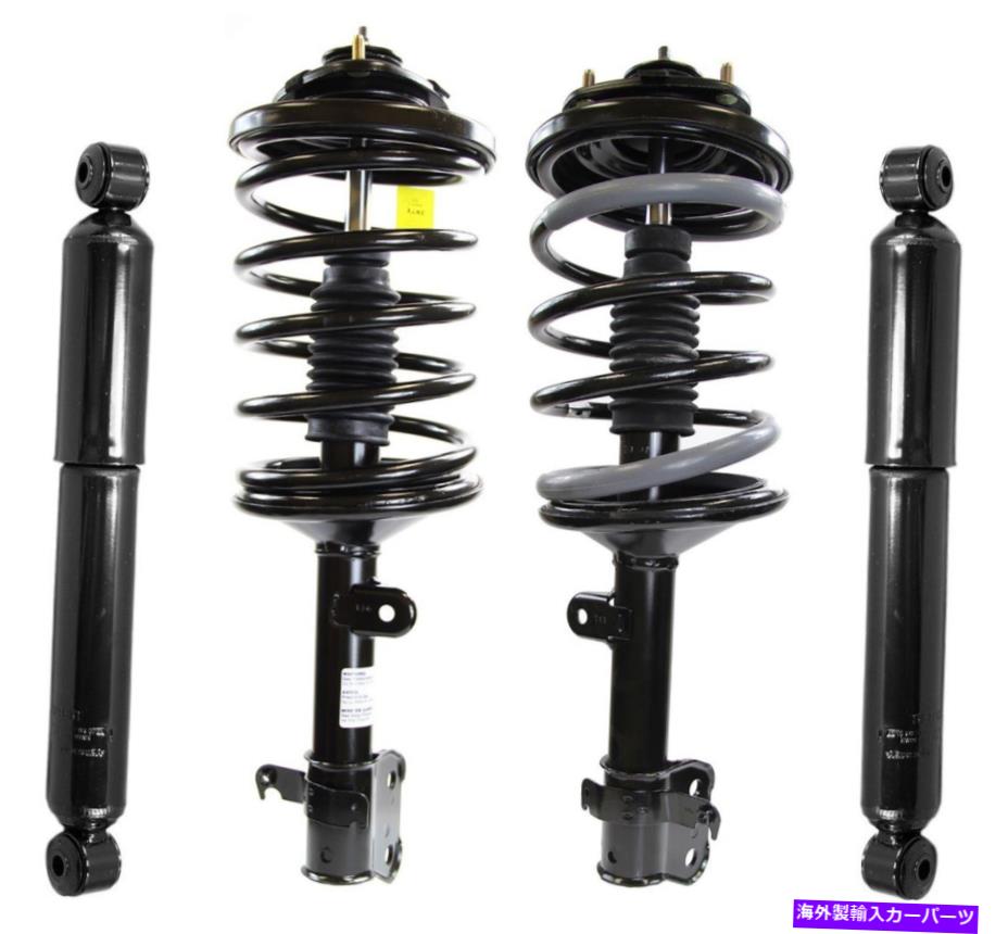 サスペンション bmrサスペンション05-14マスタングkメンバー標準モーター Monroe Front Strut Coil Springs & Rear Shock Absorbers Kit For Pilot AWD MDX【並行輸入品】