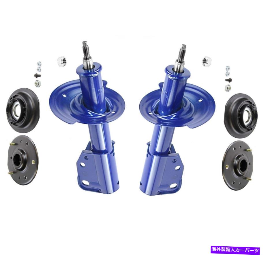 サスペンション シボレーカマロ82-92 Monroe Front Left and Right Struts & Mounting Kits For Chevy Cavalier Pontiac【並行輸入品】