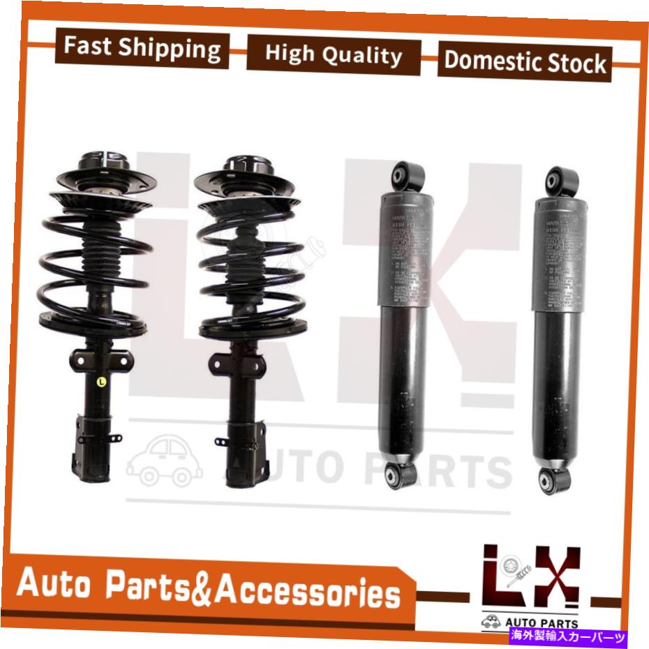 サスペンション mkz 2.0l 3.0l 3.7l Monroe 4X Front+Rear Shocks and Struts Kit Set For 2002-2006 DODGE CARAVAN FWD【並行輸入品】