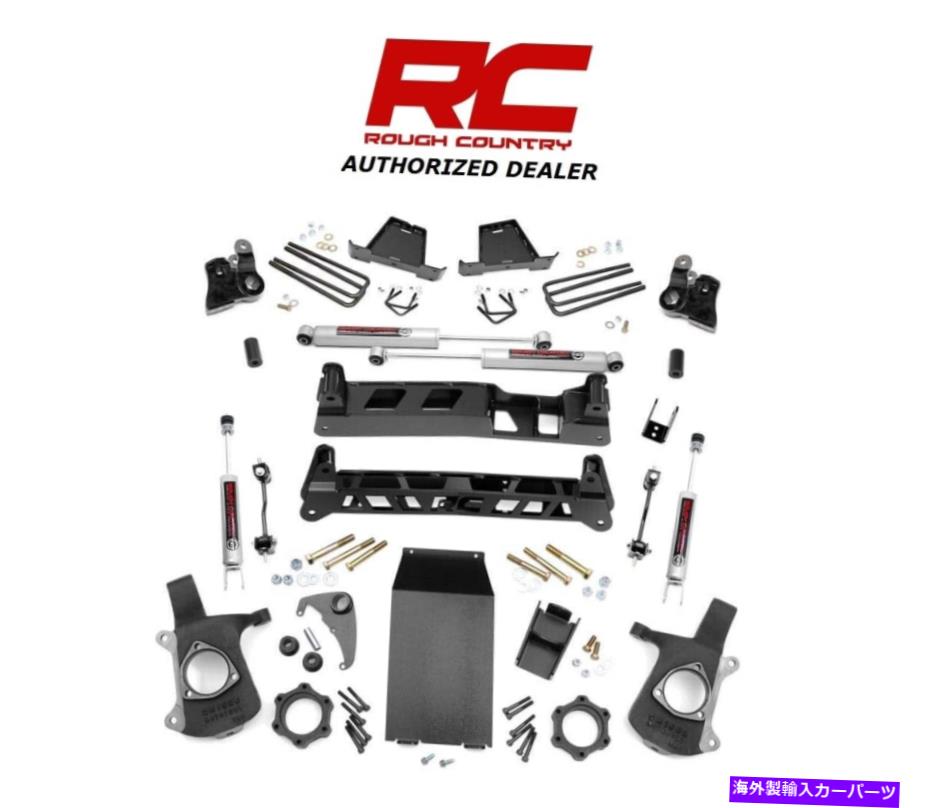 サスペンション 1999-2006/07シルバードシエラ1500 4WD 6 "ラフカントリーリフトキットw/n3 [27220a] 1999-2006/07 Silverado Sierra 1500 4WD 6" Rough Country Lift Kit w/N3 [27220A]【並行輸入品】｜Us Custom Parts Shop USDM