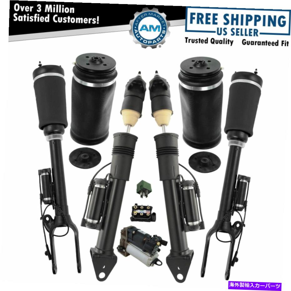 サスペンション Ford F250/350 11-16 LoadLifter 7500 XL Air Spring 9 Piece Front Rear Air Suspension Kit Valve Block Compressor Shocks & Springs【並行輸入品】
