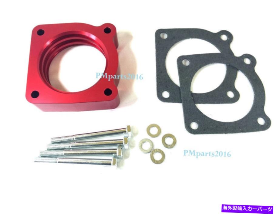 Throttle Body 02-06日産セントラSE-R仕様v 2.5L Serの赤い陽極酸化スロットルボディスペーサー Red Anodized Throttle Body Spacer for 02-06 Nissan SENTRA SE-R SPEC V 2.5L SER【並行輸入品】