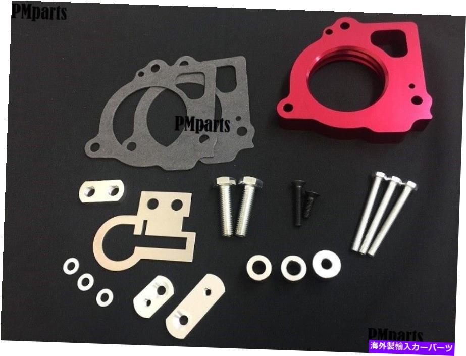 Throttle Body 03-07 Dodge Dakota Durango 4.7L V8のレッドビレットアルミニウムスロットルボディスペーサー Red Billet Aluminum Throttle Body Spacer for 03-07 DODGE DAKOTA DURANGO 4.7L V8【並行輸入品】