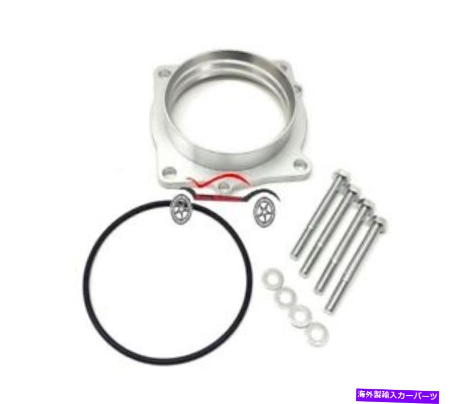 Throttle Body シルバーボルテックススロットルボディスペーサーフィット09-16ダッジチャレンジャーRT 5.7L SRT 8 6.4L Silver Vortex Throttle Body Spacer Fit 09-16 DODGE CHALLENGER RT 5.7L SRT 8 6.4L【並行輸入品】