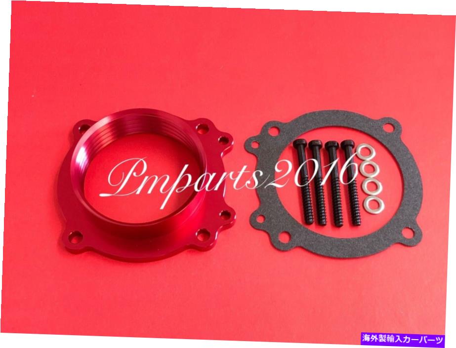 Throttle Body スロットルボディスペーサーフィット2008-2012 Dodge Ram 1500 4.7L V8 SOHC RED Throttle Body Spacer Fit 2008-2012 Dodge Ram 1500 4.7L V8 SOHC Red【並行輸入品】