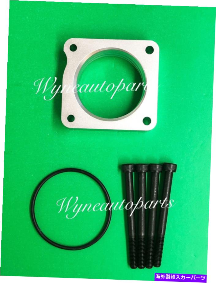 Throttle Body スロットルボディスペーサーフィット08-12ホンダアコード2.4Lパワーフロービレットアルミニウム Throttle Body Spacer Fit 08-12 Honda Accord 2.4L Power Flow Billet Aluminum【並行輸入品】