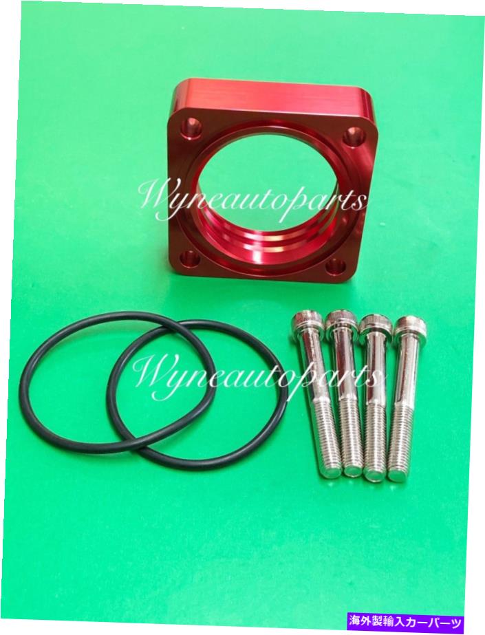 Throttle Body レッドボルテックスフロースロットルボディスペーサーフィット91-94 95-98日産240 SX 2.4L 240SX Red Vortex Flow Throttle Body Spacer Fit 91-94 95-98 NISSAN 240 SX 2.4L 240SX【並行輸入品】 39,397円