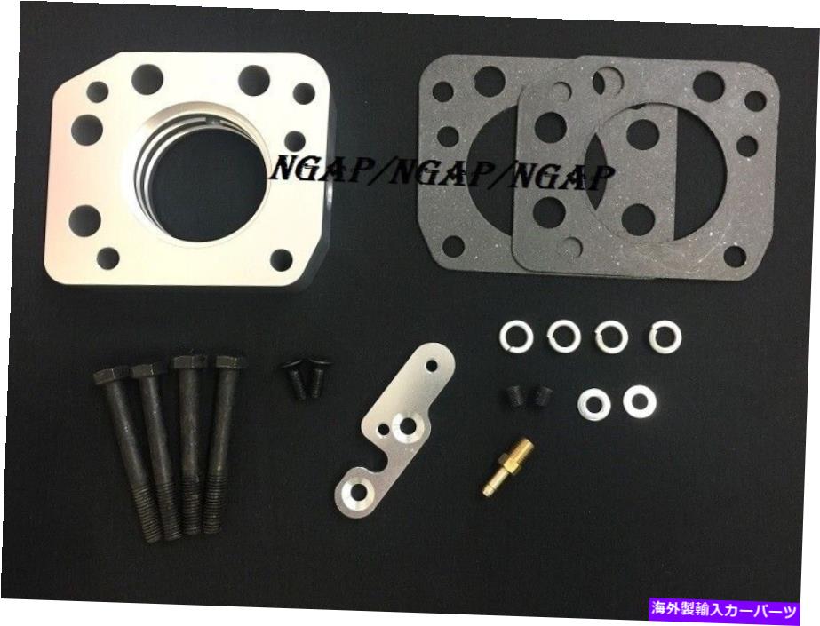 Throttle Body 93-00ホンダシビックSOHC VTEC非VTEC 1.5L 1.6Lのシルバースロットルボディスペーサー Silver Throttle Body Spacer For 93-00 Honda Civic SOHC VTEC Non-VTEC 1.5L 1.6L【並行輸入品】