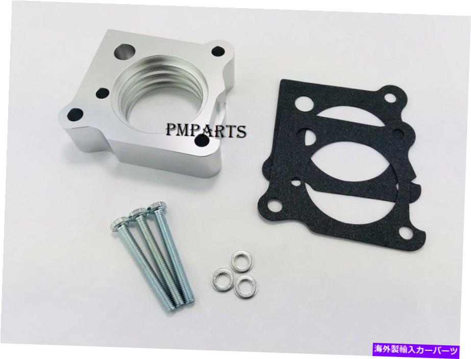 Throttle Body シルバービレットスロットルボディスペーサーフィット2001-10 PTクルーザー2.0L 2.4L非ターボ Silver Billet Throttle Body Spacer Fit 2001-10 PT Cruiser 2.0L 2.4L Non-Turbo【並行輸入品】