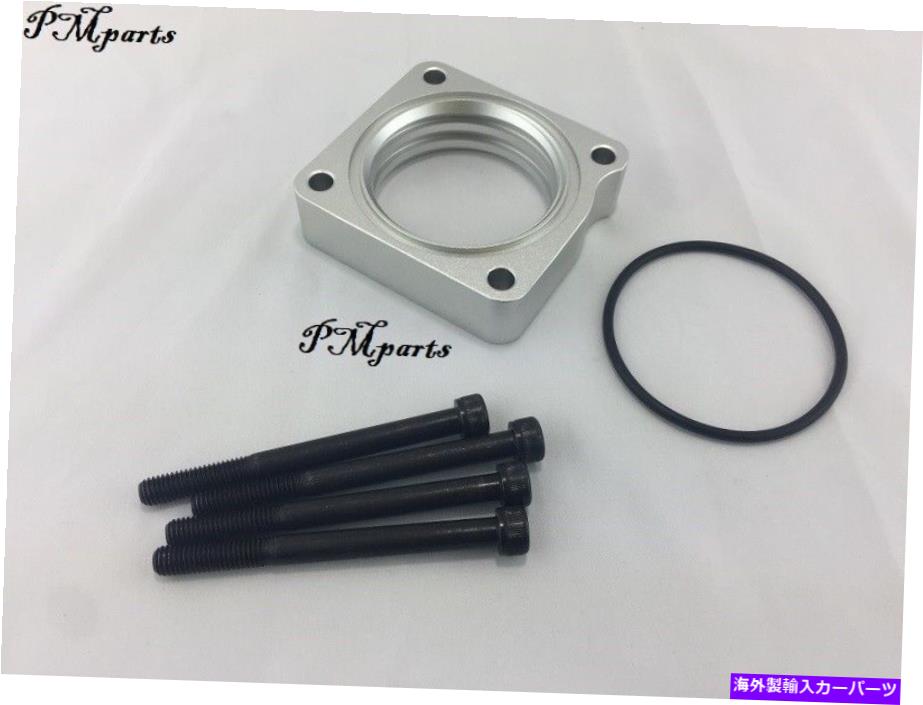 Throttle Body シルバービレットアルミニウムスロットルボディスペーサーフィット2012-15ホンダシビックSI 2.4L K24Z Silver Billet Aluminum Throttle Body Spacer fit 2012-15 Honda Civic SI 2.4L K24Z【並行輸入品】