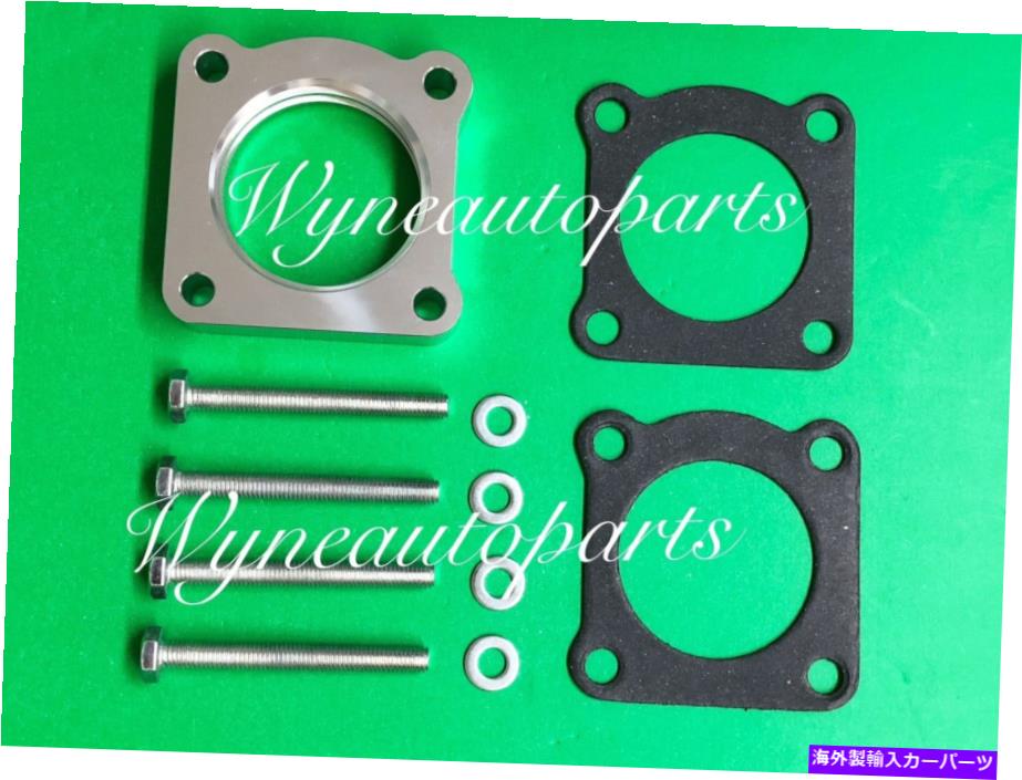 Throttle Body シルバースロットルボディスペーサーフィット93-99三菱3000GT 3.0L 6G72 DOHC / SOHC SILVER Throttle Body Spacer Fit 93-99 Mitsubishi 3000GT 3.0L 6G72 DOHC / SOHC【並行輸入品】