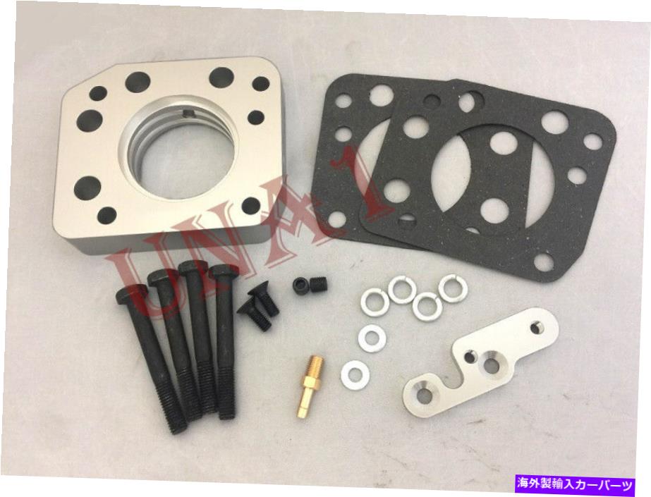 Throttle Body 93-97のシルバースロットルボディスペーサーホンダアコードSOHC DOHC VTEC NONVTEC 2.2L Silver Throttle Body Spacer For 93-97 Honda Accord SOHC DOHC VTEC Non-VTEC 2.2L【並行輸入品】