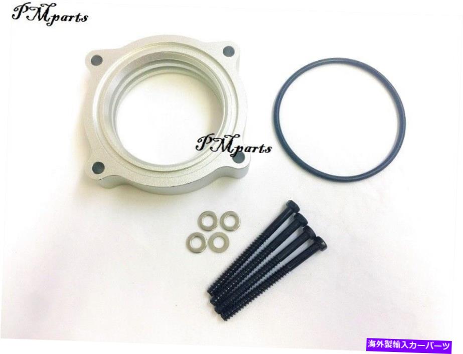 Throttle Body シルバービレットアルミニウムスロットルボディスペーサーフィット2006-2010ダッジチャージャー2.7L V6 Silver Billet Aluminum Throttle Body Spacer fit 2006-2010 DODGE CHARGER 2.7L V6【並行輸入品】