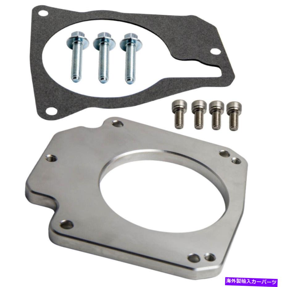 Throttle Body アルミニウムマニホールドスロットルボディアダプタープレート4ボルト摂取量3ボルトTBへのLS Aluminum Manifold Throttle Body Adapter Plate 4 Bolt Intake to 3 Bolt TB for LS【並行輸入品】