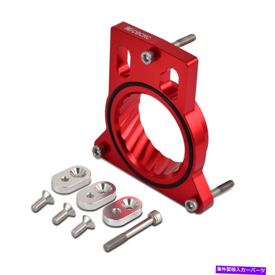 Throttle Body GMC Sierra 1500 4.8L 5.3L 6.0L 6.2LスロットルボディスペーサーアルミニウムのNICECNC NICECNC For GMC Sierra 1500 4.8L 5.3L 6.0L 6.2L Throttle Body Spacer Aluminum【並行輸入品】