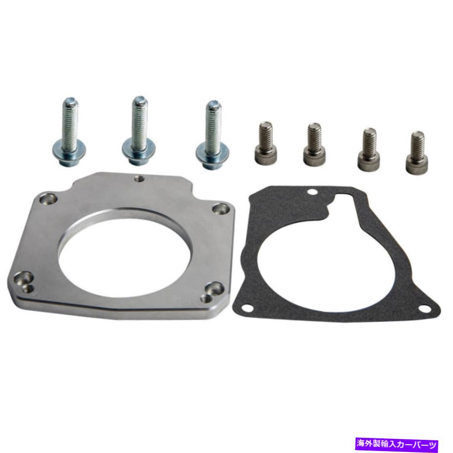 Throttle Body スロットルボディアダプターとガスケット4ボルト摂取量3ボルトTBへのLSエンジン Throttle Body Adapter & Gaskets 4 Bolt Intake to 3 Bolt TB for LS Engine【並行輸入品】