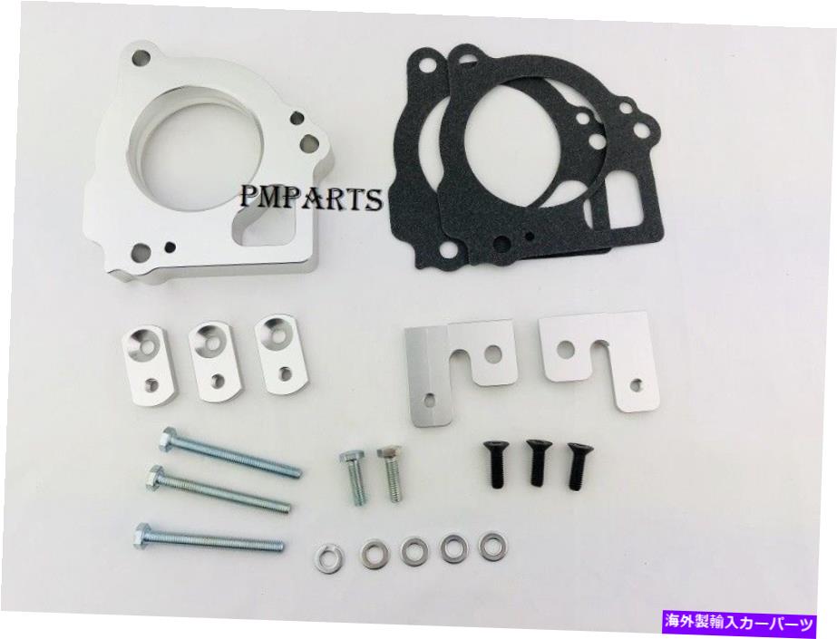 Throttle Body シルバービレットスロットルボディスペーサーフィット1999-2002ジープグランドチェロキー4.7L Silver Billet Throttle Body Spacer Fit 1999-2002 Jeep Grand Cherokee 4.7L【並行輸入品】