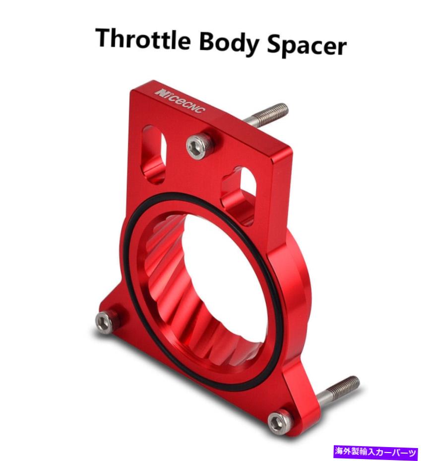 Throttle Body シボレーシルバラード1500 2500 3500 4.8L 5.3L 6.0L 99-07のレッドスロットルボディスペーサー Red Throttle Body Spacer For Chevy Silverado 1500 2500 3500 4.8L 5.3L 6.0L 99-07【並行輸入品】