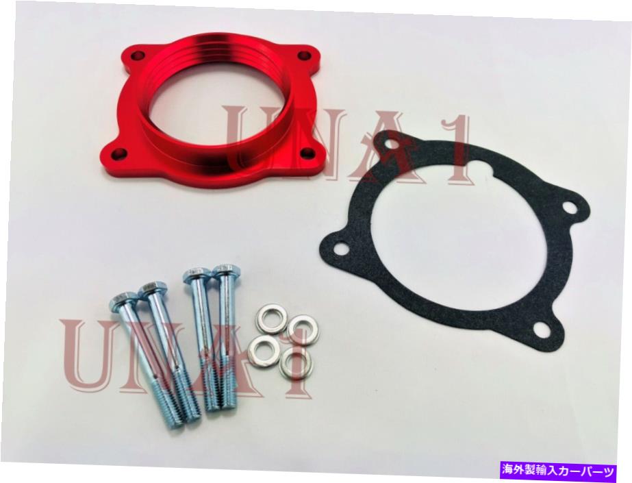 Throttle Body 08-11のスロットルボディスペーサーレッドシボレーエクイノックススポーツマリブトラバース3.6L Throttle Body Spacer Red For 08-11 Chevrolet Equinox Sport Malibu Traverse 3.6L【並行輸入品】