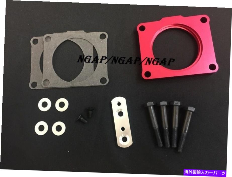 Throttle Body 日産Xterra＆Frontier 3.3Lのビレットアルミニウムレッドスロットルボディスペーサー Billet Aluminum Red Throttle Body Spacer For Nissan Xterra & Frontier 3.3L【並行輸入品】