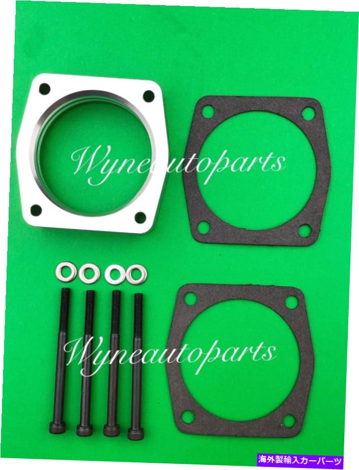 Throttle Body シルバーボルテックスパワーフロースロットルボディスペーサー日産350ZインフィニティG35 3.5L Silver Vortex Power Flow Throttle Body Spacer for Nissan 350Z Infiniti G35 3.5L【並行輸入品】