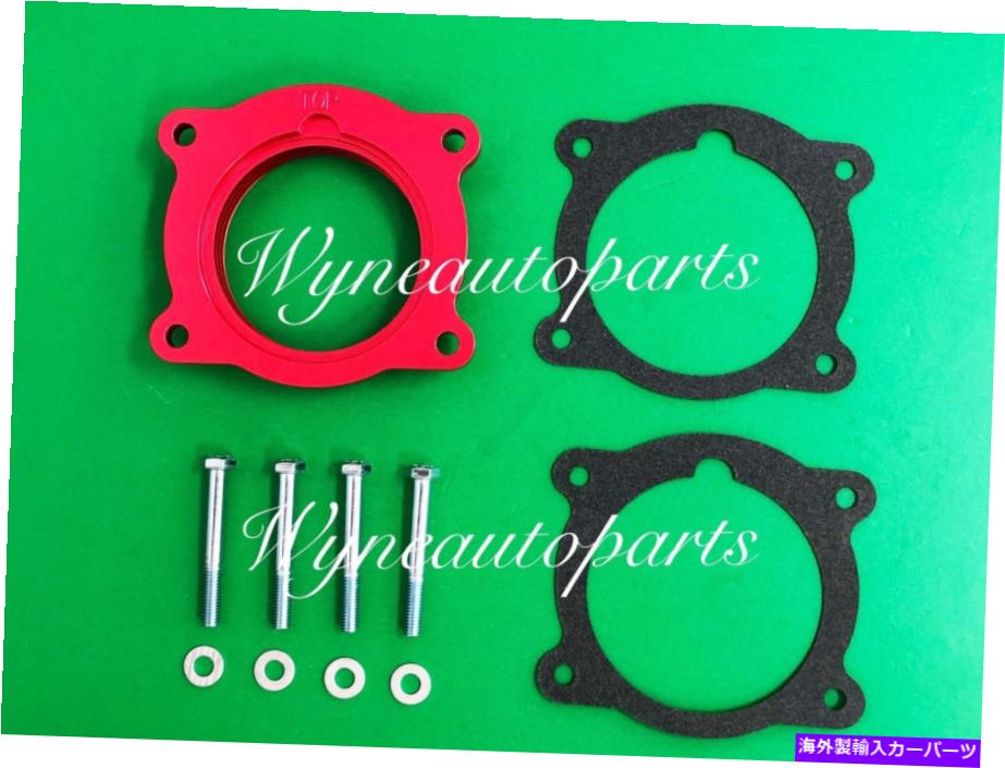 Throttle Body スロットルボディスペーサーフィット08-13キャデラックCTS、2013 ATS＆BUICK ENCLAVE V6 3.6L RED Throttle Body Spacer FIT 08-13 CADILLAC CTS,2013 ATS & BUICK ENCLAVE V6 3.6L RED【並行輸入品】