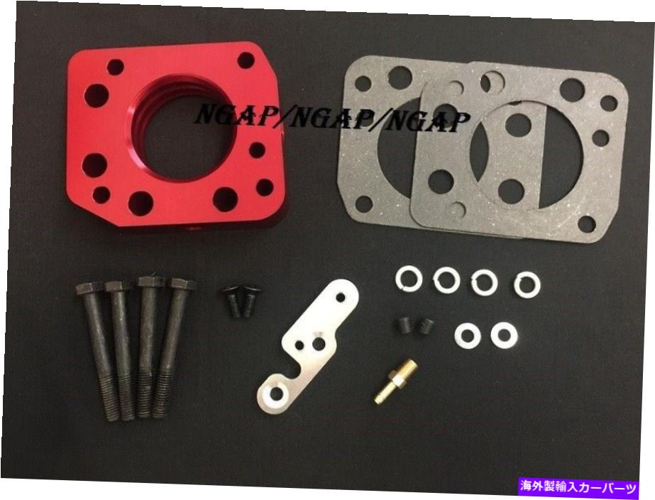 Throttle Body 93-97のレッドスロットルボディスペーサーホンダアコードSOHC DOHC VTEC NONVTEC 2.2L Red Throttle Body Spacer For 93-97 Honda Accord SOHC DOHC VTEC Non-VTEC 2.2L【並行輸入品】