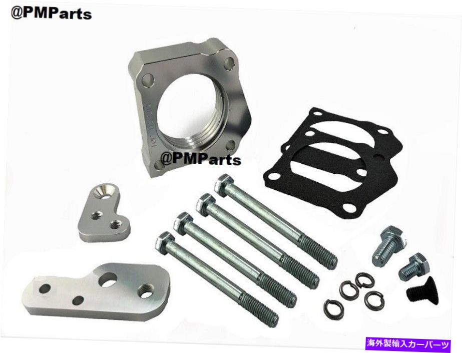 Throttle Body 95-02トヨタタコマ3.6L V6用シルバービレットアルミニウムスロットルボディスペーサー Silver Billet Aluminum Throttle Body Spacer For 95-02 Toyota Tacoma 3.6L V6【並行輸入品】