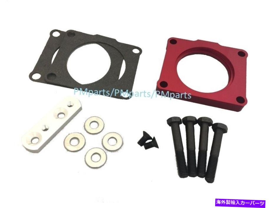 Throttle Body 99-04日産フロンティアXterra 3.3Lのレッドビレットアルミニウムスロットルボディスペーサー Red Billet Aluminum Throttle Body Spacer for 99-04 NISSAN FRONTIER XTERRA 3.3L【並行輸入品】