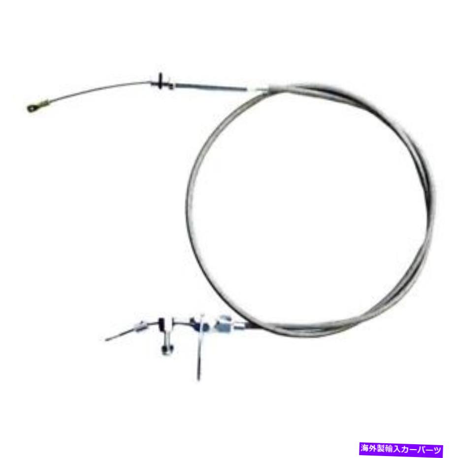 Throttle Body Chevy G20 Van 69-72ステンレス鋼の編組キックダウンケーブル用 For Chevy G20 Van 69-72 Stainless Steel Braided Kick Down Cable【並行輸入品】