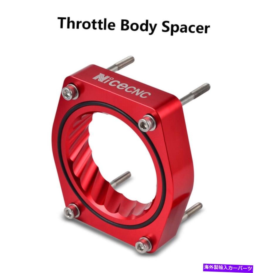 Throttle Body GMC Sierra 1500 Yukon 4.8L 5.3L 6.2L 07-13のNiceCNCスロットルボディスペーサー NICECNC Throttle Body Spacer For GMC Sierra 1500 Yukon 4.8L 5.3L 6.0L 6.2L 07-13【並行輸入品】