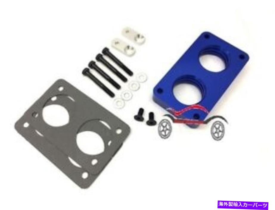 Throttle Body 1987年から1995年のブルービレットスロットルボディスペーサーFord F150＆Bronco 5.0Lおよび5.8L Blue Billet Throttle Body Spacer For 1987- 1995 Ford F150 & Bronco 5.0L & 5.8L【並行輸入品】