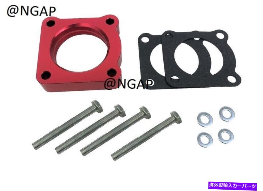 Throttle Body レッドスロットルボディスペーサーフィット93-99三菱3000GT 00-05 ECLIPSE GALANT 3.0L Red Throttle Body Spacer Fit 93-99 Mitsubishi 3000GT 00-05 Eclipse Galant 3.0L【並行輸入品】