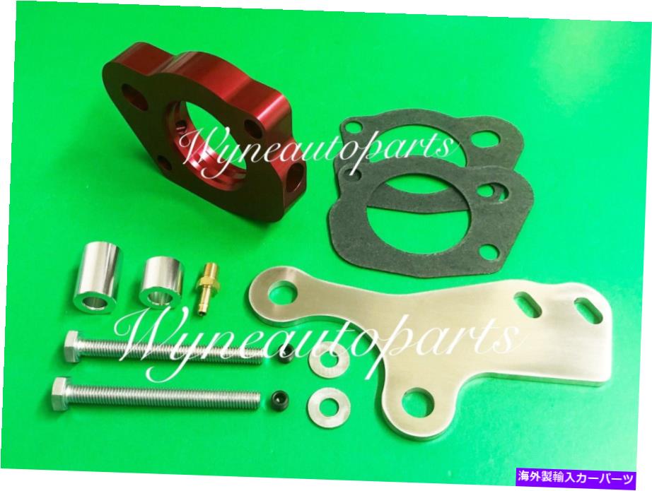 Throttle Body 1995年から1999年にかけての赤いスロットルボディスペーサーフィットMitsubishi Eclipse 2.0L非ターボ RED Throttle Body Spacer fit FOR 1995-1999 Mitsubishi ECLIPSE 2.0L Non-Turbo【並行輸入品】