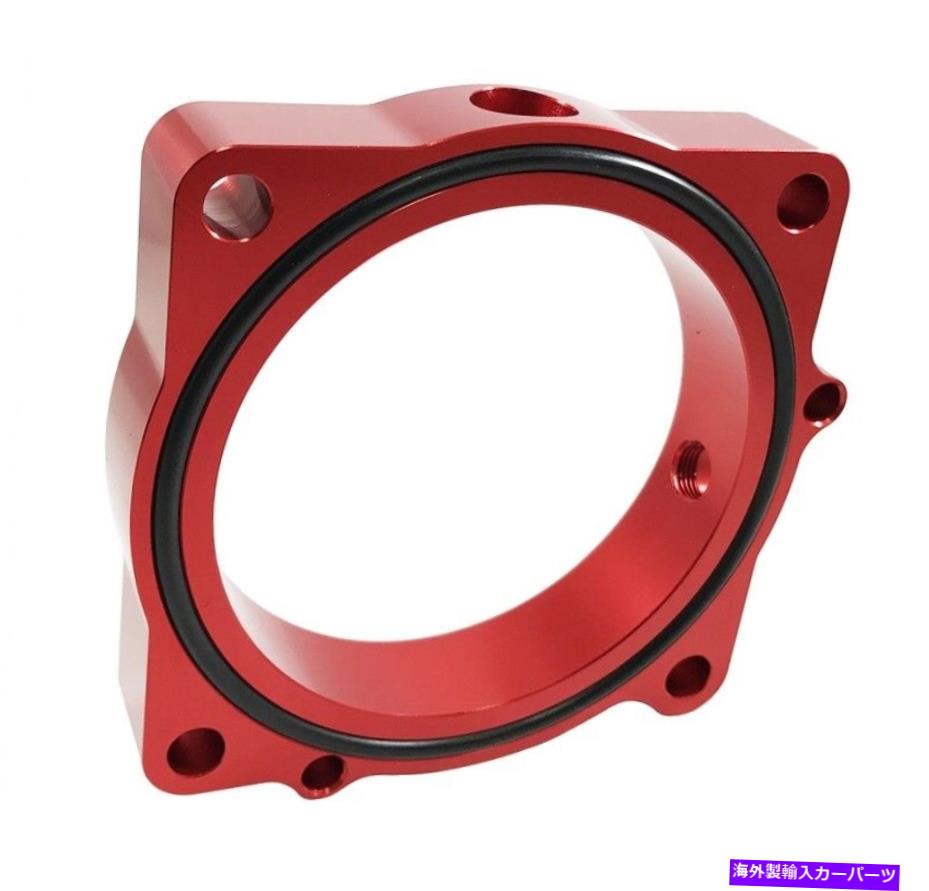 Throttle Body スロットルボディスペーサーレッドフィットチャレンジャー/充電器/マグナム5.7L/6.1L/392/6.4L 05-17 Throttle Body Spacer Red Fits Challenger/Charger/Magnum 5.7L/6.1L/392/6.4L 05-17【並行輸入品】