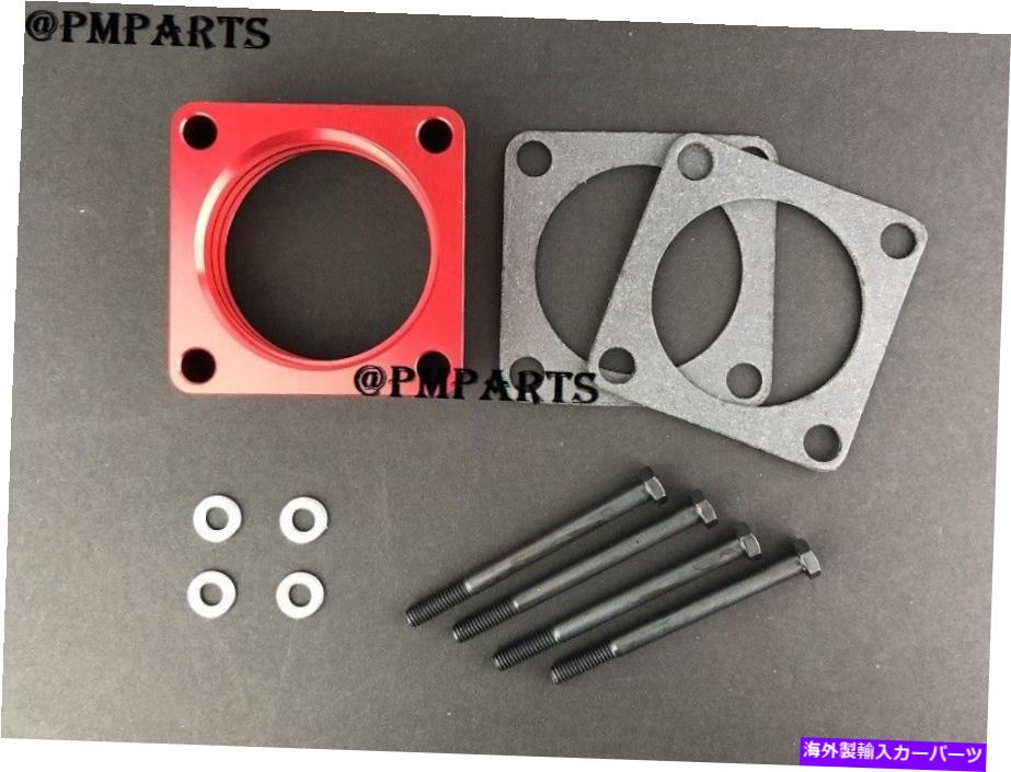 Throttle Body 05-07のレッドスロットルボディスペーサートヨタマトリックス / 05-09トヨタカローラ1zzfe RED Throttle Body Spacer For 05-07 Toyota Matrix / 05-09 Toyota Corolla 1ZZFE【並行輸入品】