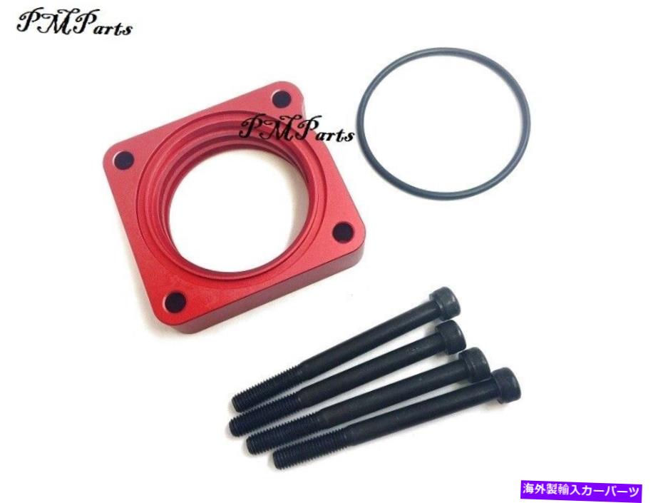 Throttle Body レッドビレットアルミニウムスロットルボディスペーサーフィット08-12ホンダアコード2.4L K24Z Red Billet Aluminum Throttle Body Spacer fit 08-12 Honda Accord 2.4L K24Z【並行輸入品】