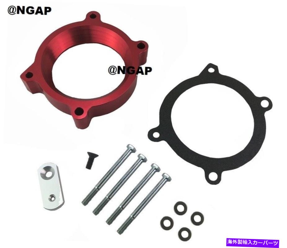 Throttle Body 07-13 GMC Sierra 1500 Yukon Yukon XL Denali 1500のレッドスロットルボディスペーサー Red Throttle Body Spacer For 07-13 GMC Sierra 1500 Yukon Yukon XL Denali 1500【並行輸入品】