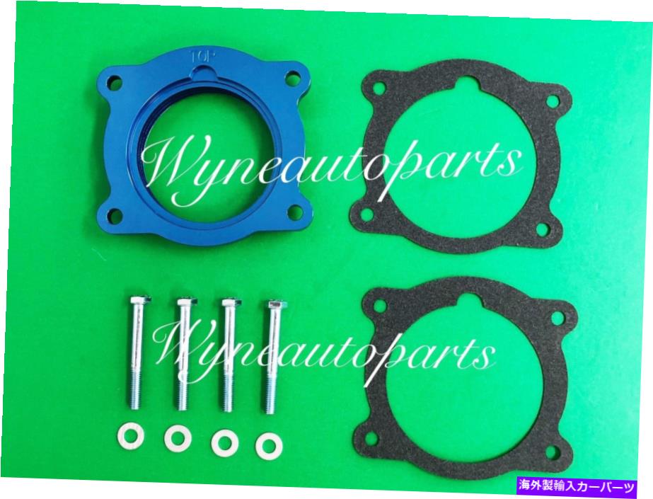 Throttle Body ブルースロットルボディスペーサーフィット08-09シボレーエクイノックス、マリブ、トラバースV6 3.6L BLUE Throttle Body Spacer FIT 08-09 CHEVROLET EQUINOX,MALIBU, TRAVERSE V6 3.6L【並行輸入品】