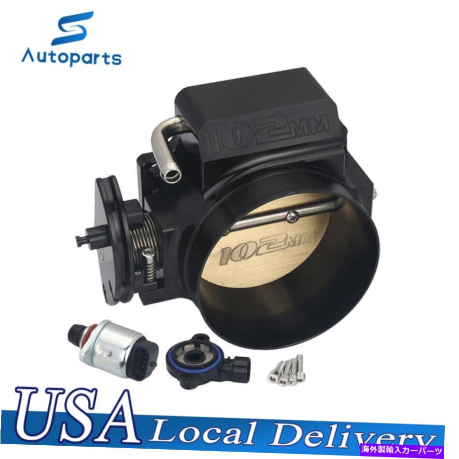 Throttle Body GM Gen III LS1 LS2 LS3 LS6 LS LS7 LSXボルトケーブルのための102mmスロットルボディブラック 102mm Throttle Body Black For GM Gen III LS1 LS2 LS3 LS6 LS LS7 LSX Bolt Cable【並行輸入品】
